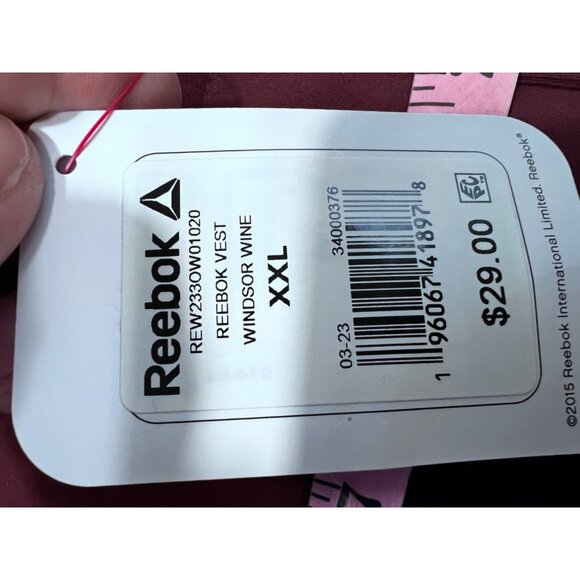 Reebok Mens Windsor Wine Insulated Vest XXL - Picture 5 of 8